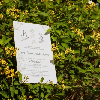 Zaproszenia ślubne Fiori - Motyw 2