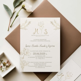 Zaproszenia ślubne Fiori - Motyw 3