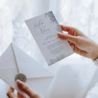 Zaproszenia ślubne Frozen - Motyw 1