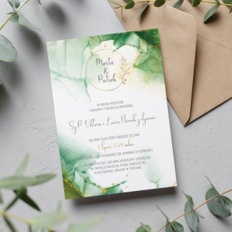 Zaproszenia ślubne Glamour Ink - Motyw 2