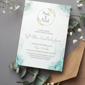 Zaproszenia ślubne Glamour Ink - Motyw 3