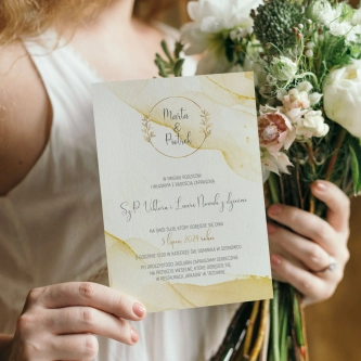 Zaproszenia ślubne Glamour Ink - Motyw 4