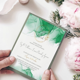 Zaproszenia ślubne Glamour Ink - Motyw 6