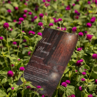 Zaproszenia ślubne Las - Motyw 2