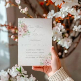 Zaproszenia ślubne Lili - Motyw 3