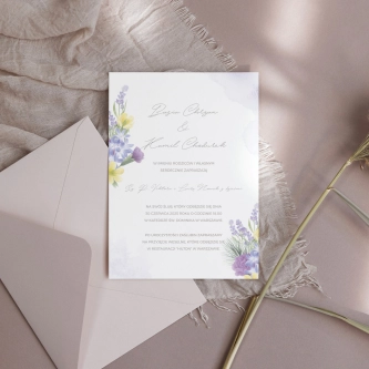 Zaproszenia ślubne Lili - Motyw 4