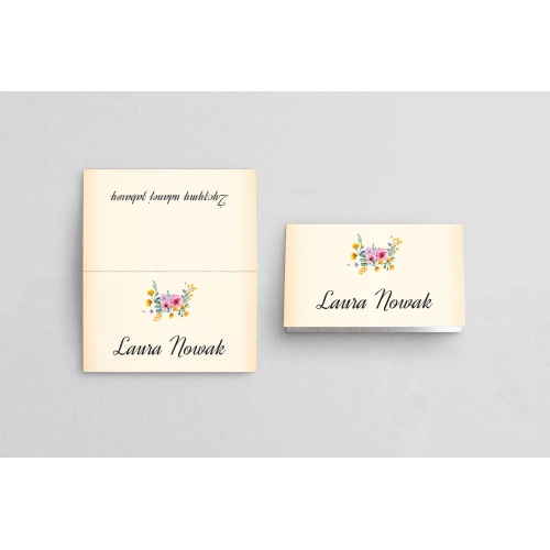 Winietki ślubne składane Love Motyw 1