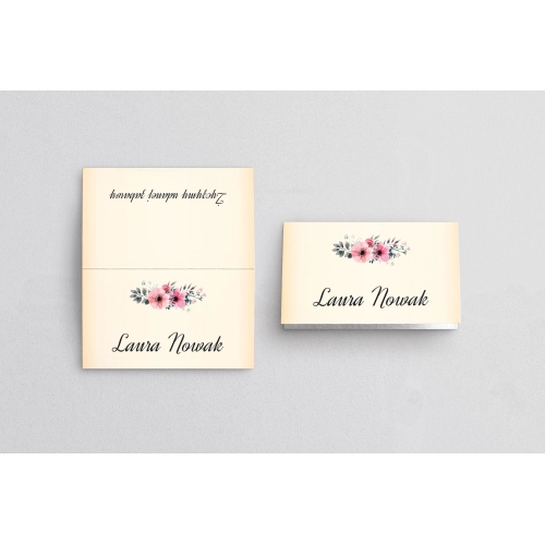 Winietki ślubne składane Love Motyw 2