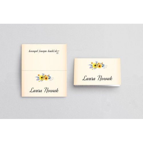 Winietki ślubne składane Love Motyw 3