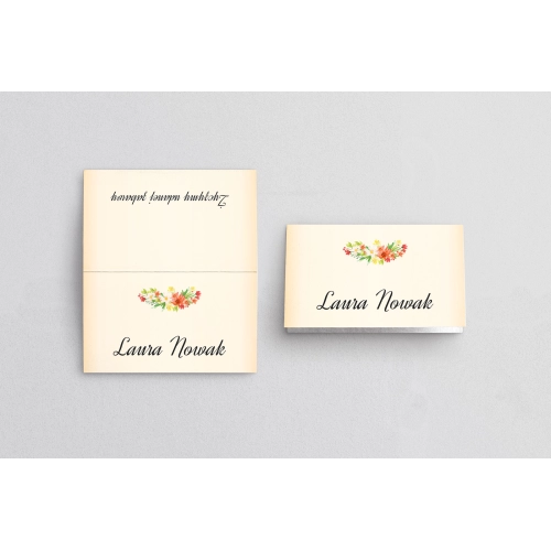 Winietki ślubne składane Love Motyw 4