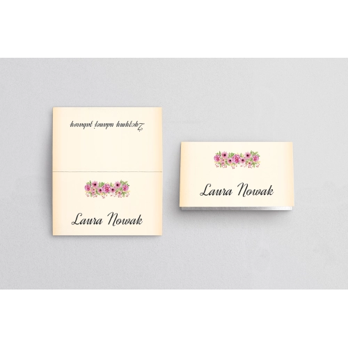 Winietki ślubne składane Love Motyw 5