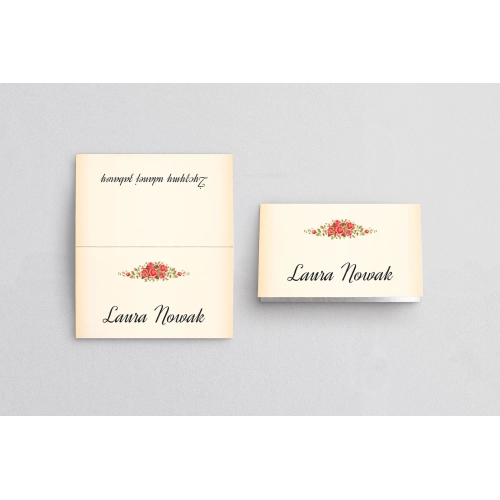 Winietki ślubne składane Love Motyw 6