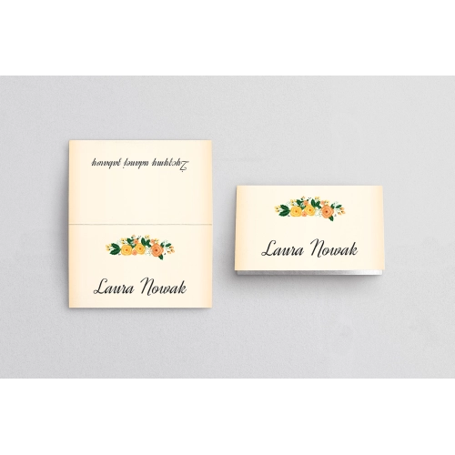 Winietki ślubne składane Love Motyw 8