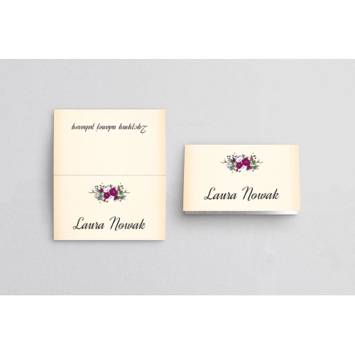 Winietki ślubne składane Love Motyw 10