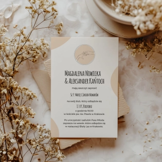 Zaproszenia ślubne Hands - Motyw 1