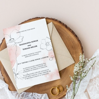 Zaproszenia ślubne Julietta - Motyw 1