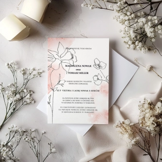 Zaproszenia ślubne Julietta - Motyw 3