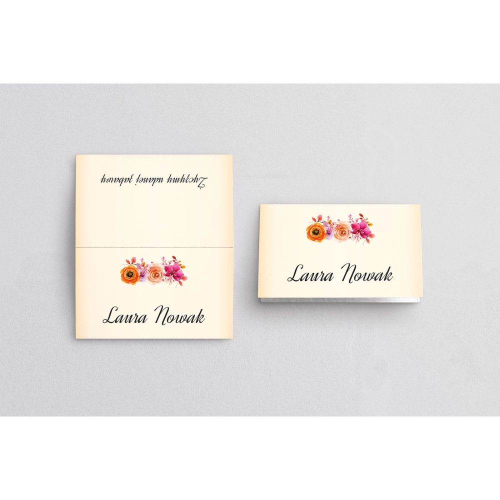 Winietki ślubne składane Love Motyw 12