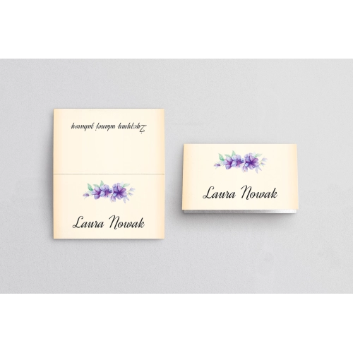 Winietki ślubne składane Love Motyw 13