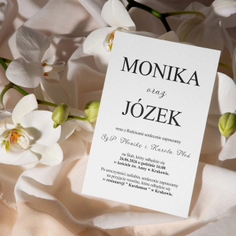 Zaproszenia ślubne Minimalistyczne - Motyw 6