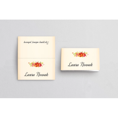 Winietki ślubne składane Love Motyw 14