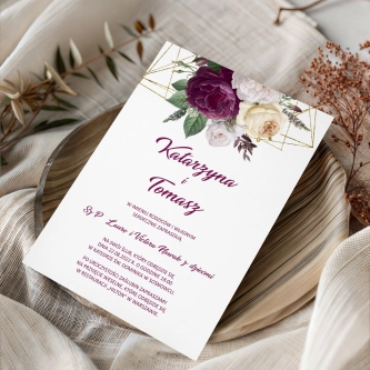 Zaproszenia ślubne Modena - Motyw 1