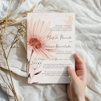Zaproszenia ślubne Natalie - Motyw 1