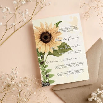 Zaproszenia ślubne Natalie - Motyw 2