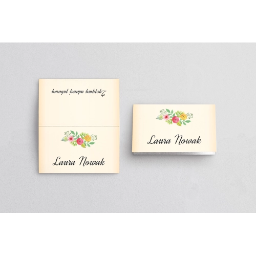 Winietki ślubne składane Love Motyw 15