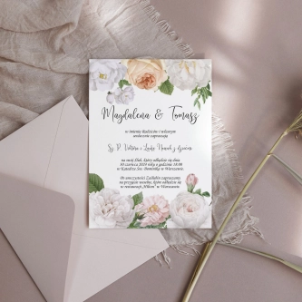 Zaproszenia ślubne Ofelia - Motyw 3
