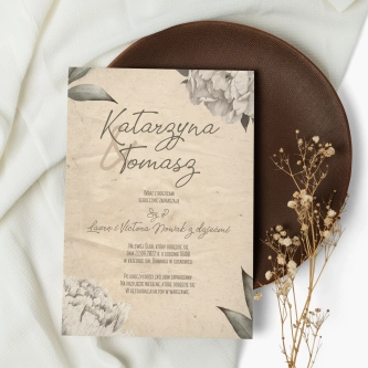 Zaproszenia ślubne Old Fashion - Motyw 1
