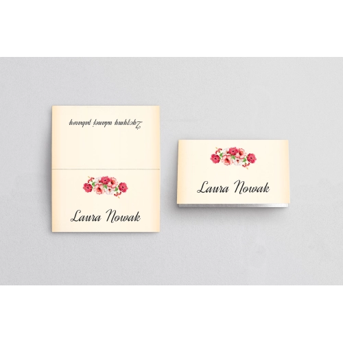 Winietki ślubne składane Love Motyw 16