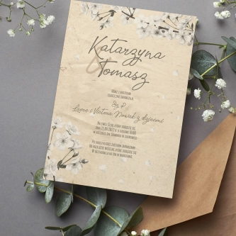 Zaproszenia ślubne Old Fashion - Motyw 2