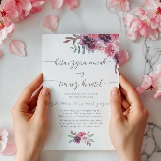 Zaproszenia ślubne PasteLove - Motyw 1