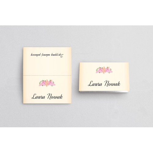 Winietki ślubne składane Love Motyw 17