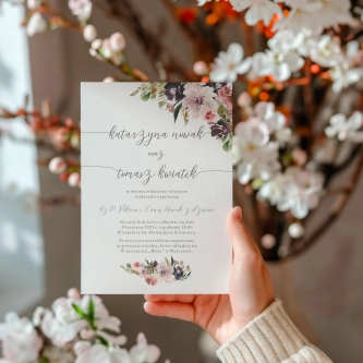 Zaproszenia ślubne PasteLove - Motyw 4