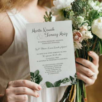 Zaproszenia ślubne Soft - Motyw 1