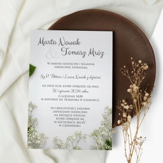 Zaproszenia ślubne Soft - Motyw 7