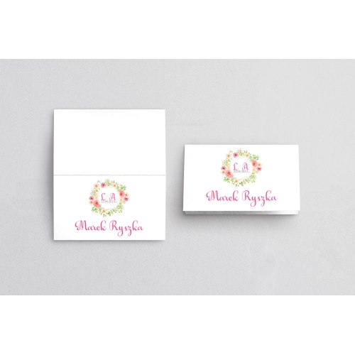 Winietki ślubne składane Rustical Motyw 2