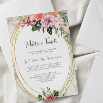 Zaproszenia ślubne Spring Love - Motyw 3