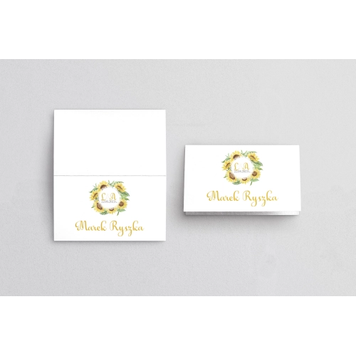 Winietki ślubne składane Rustical Motyw 4