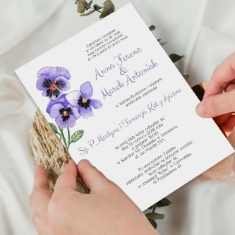 Zaproszenia ślubne Sweet Love - Motyw 3