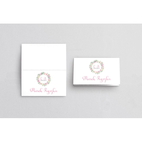 Winietki ślubne składane Rustical Motyw 6