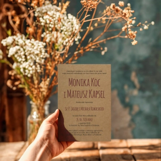 Zaproszenia ślubne Trip - Motyw 4