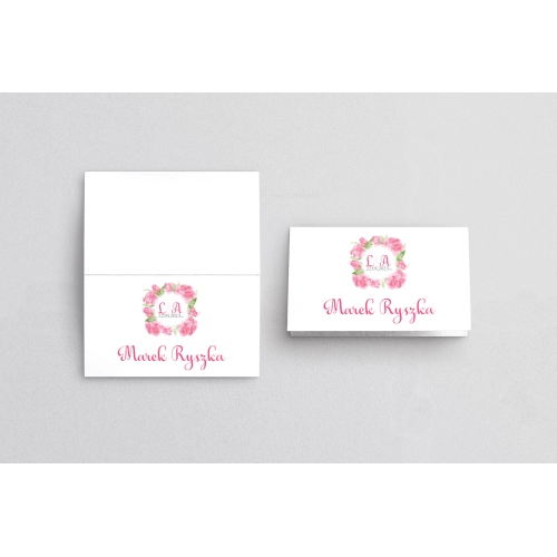 Winietki ślubne składane Rustical Motyw 7