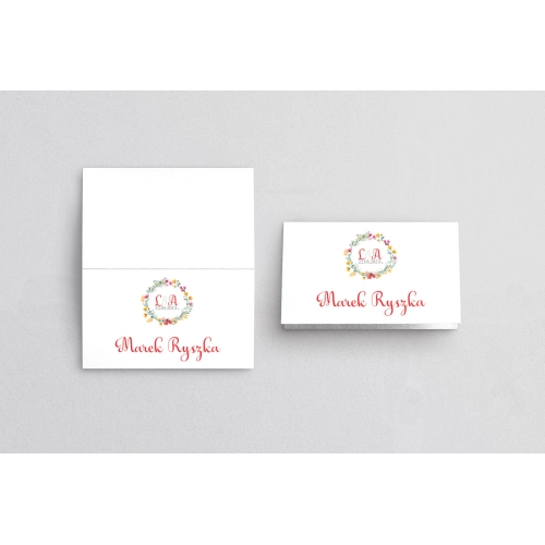 Winietki ślubne składane Rustical Motyw 10