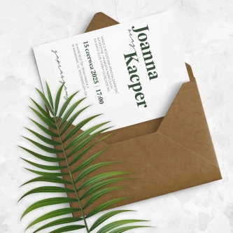 Zaproszenia ślubne Evergreen