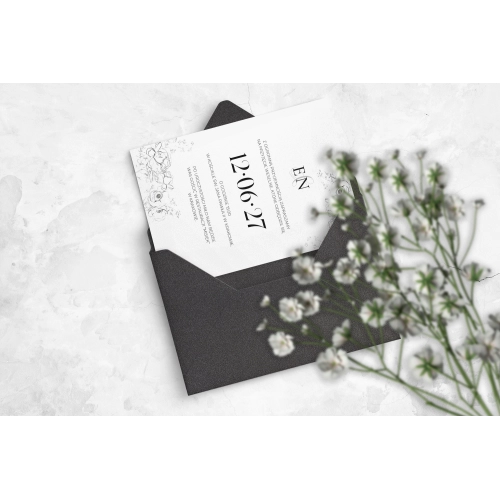 Zaproszenia ślubne Black Elegance