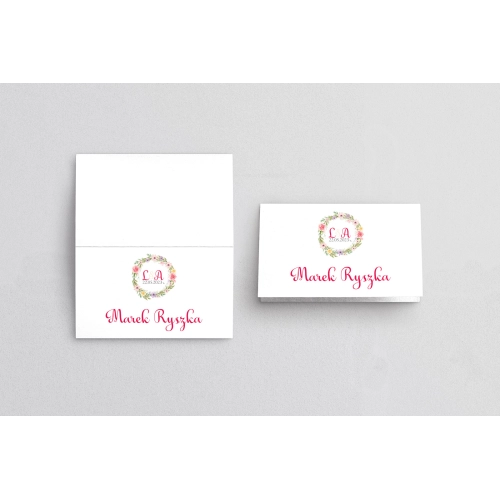 Winietki ślubne składane Rustical Motyw 14