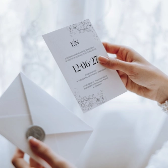 Zaproszenia ślubne Black Elegance